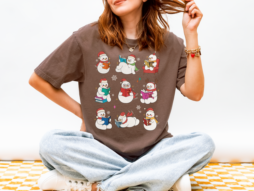 SJM Snowmen Holiday Comfort Colors Tshirt