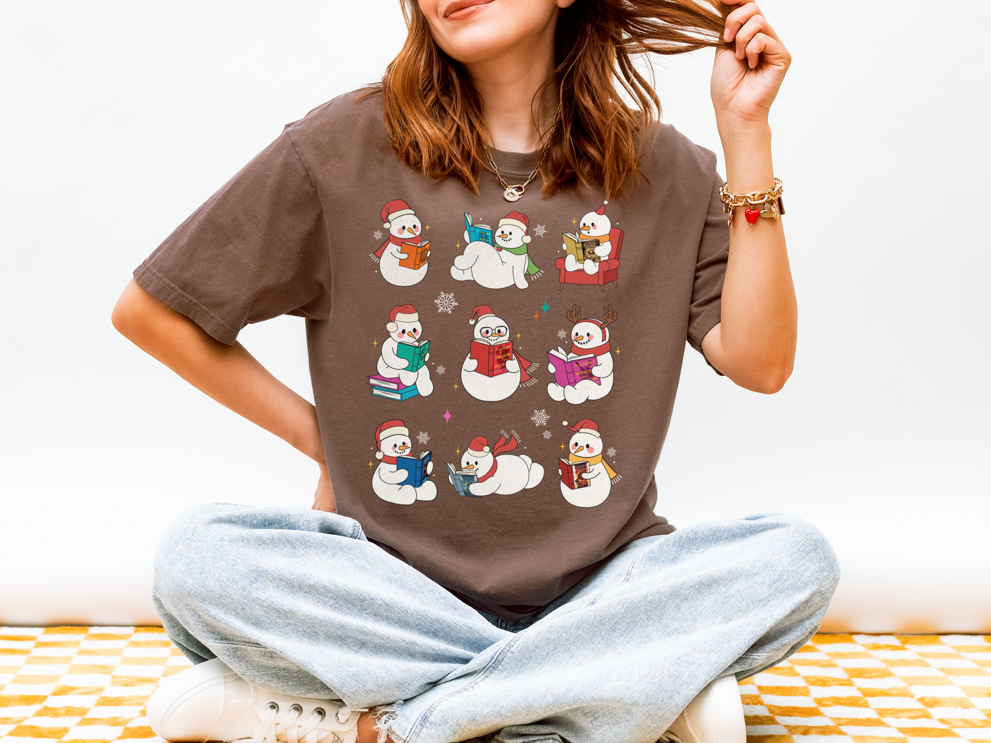SJM Snowmen Holiday Comfort Colors Tshirt