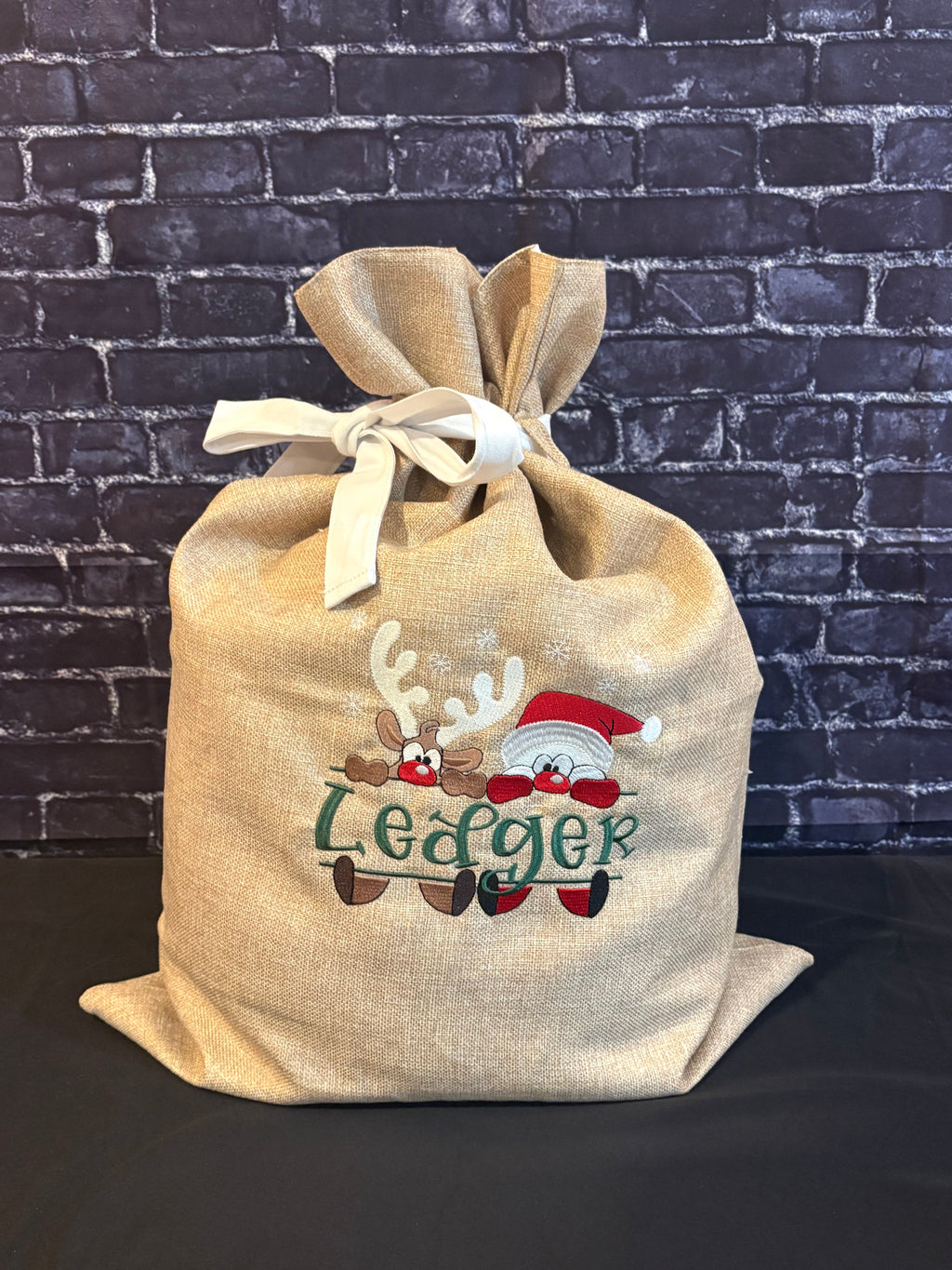 Custom Embroidered Santa Bags