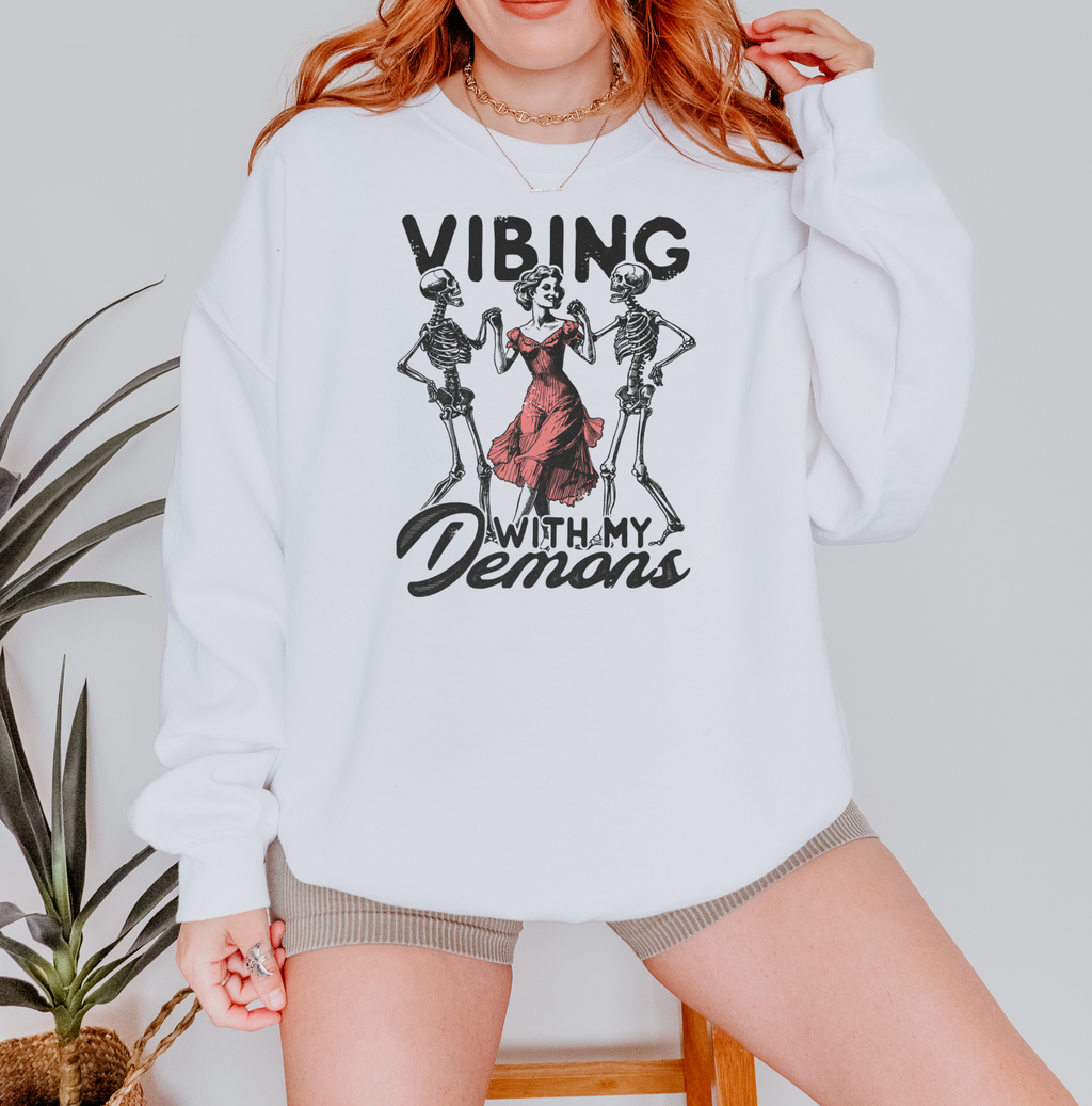 Vibing With My Demons Crew Neck