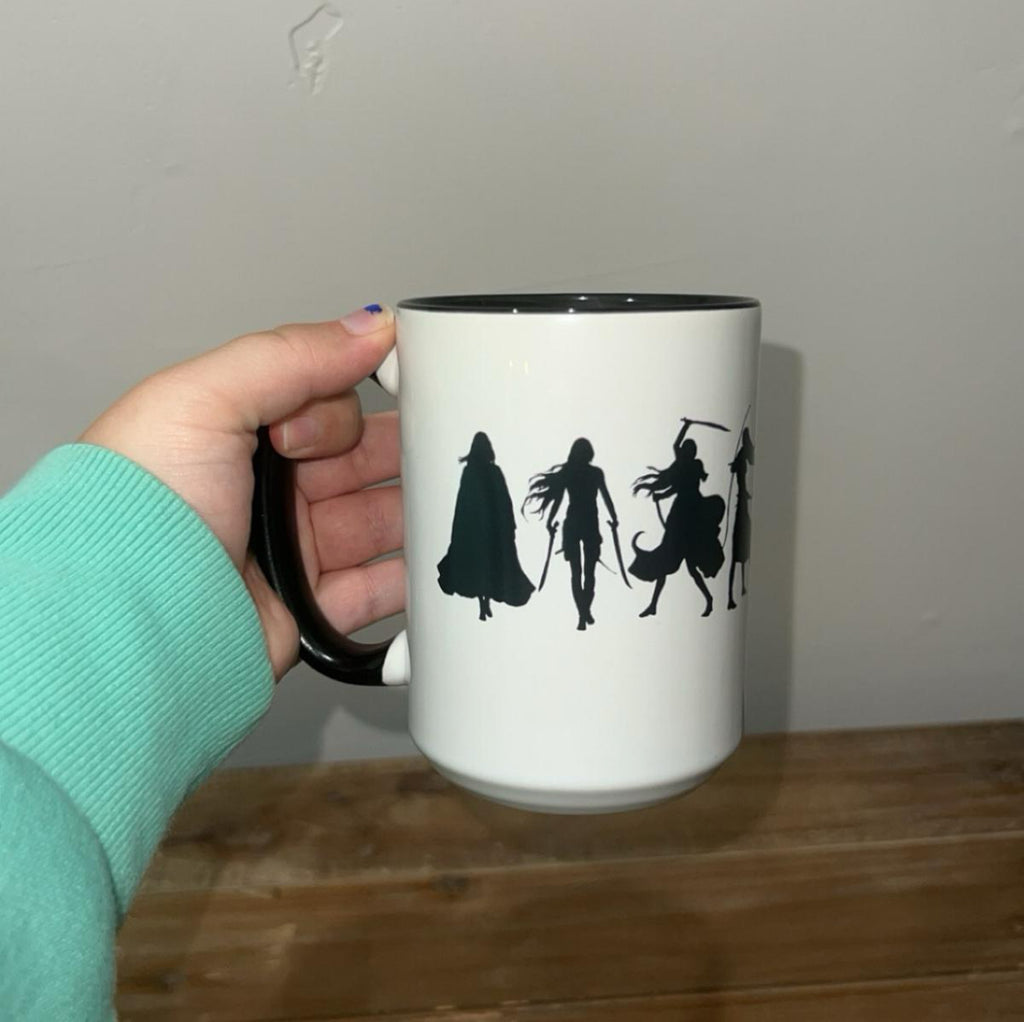 Throne of Glass Aelin Galathynius Silhouette Mug “I will not be afraid”