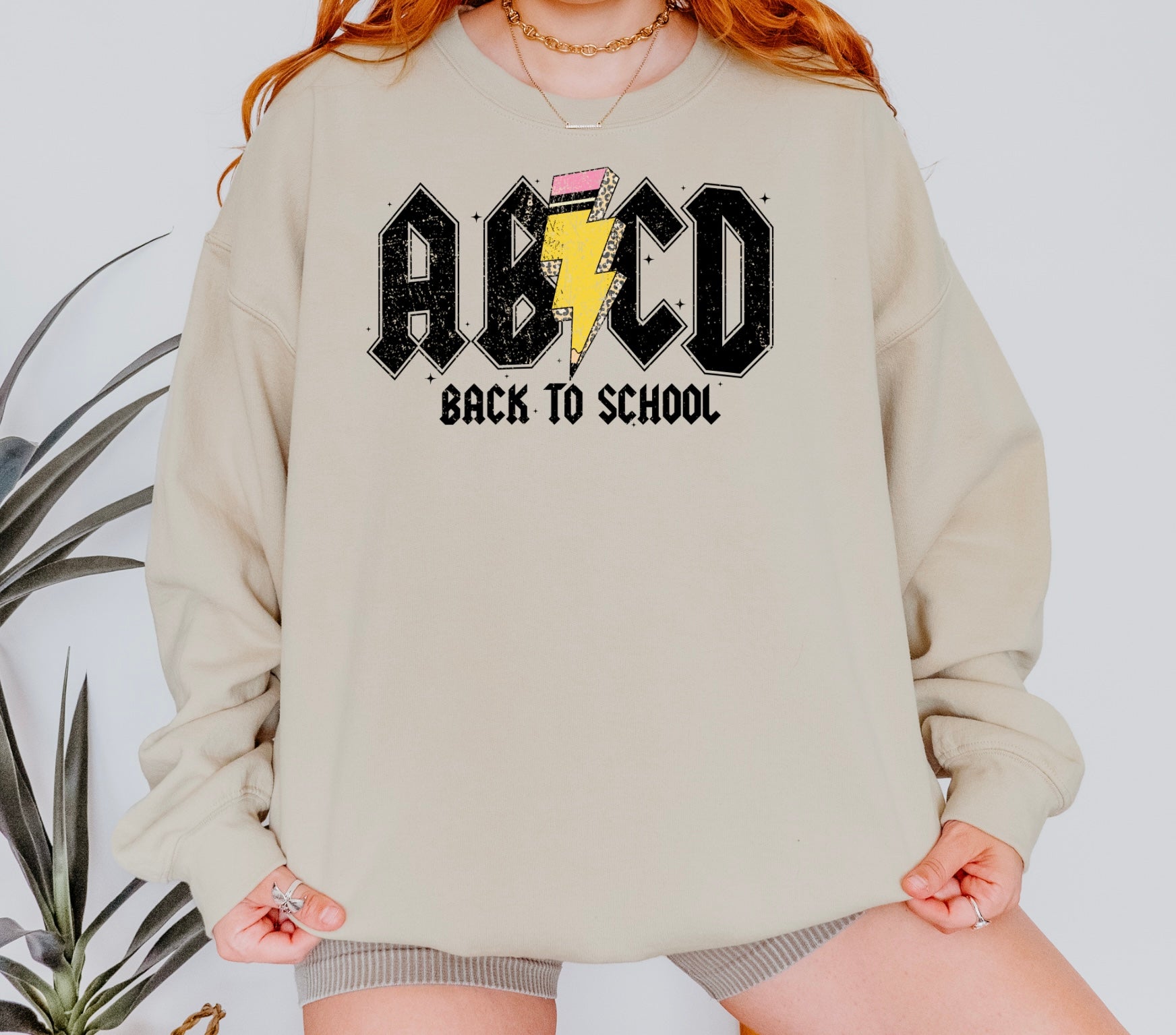 ABCD Back To School Crew Neck Sweatshirt