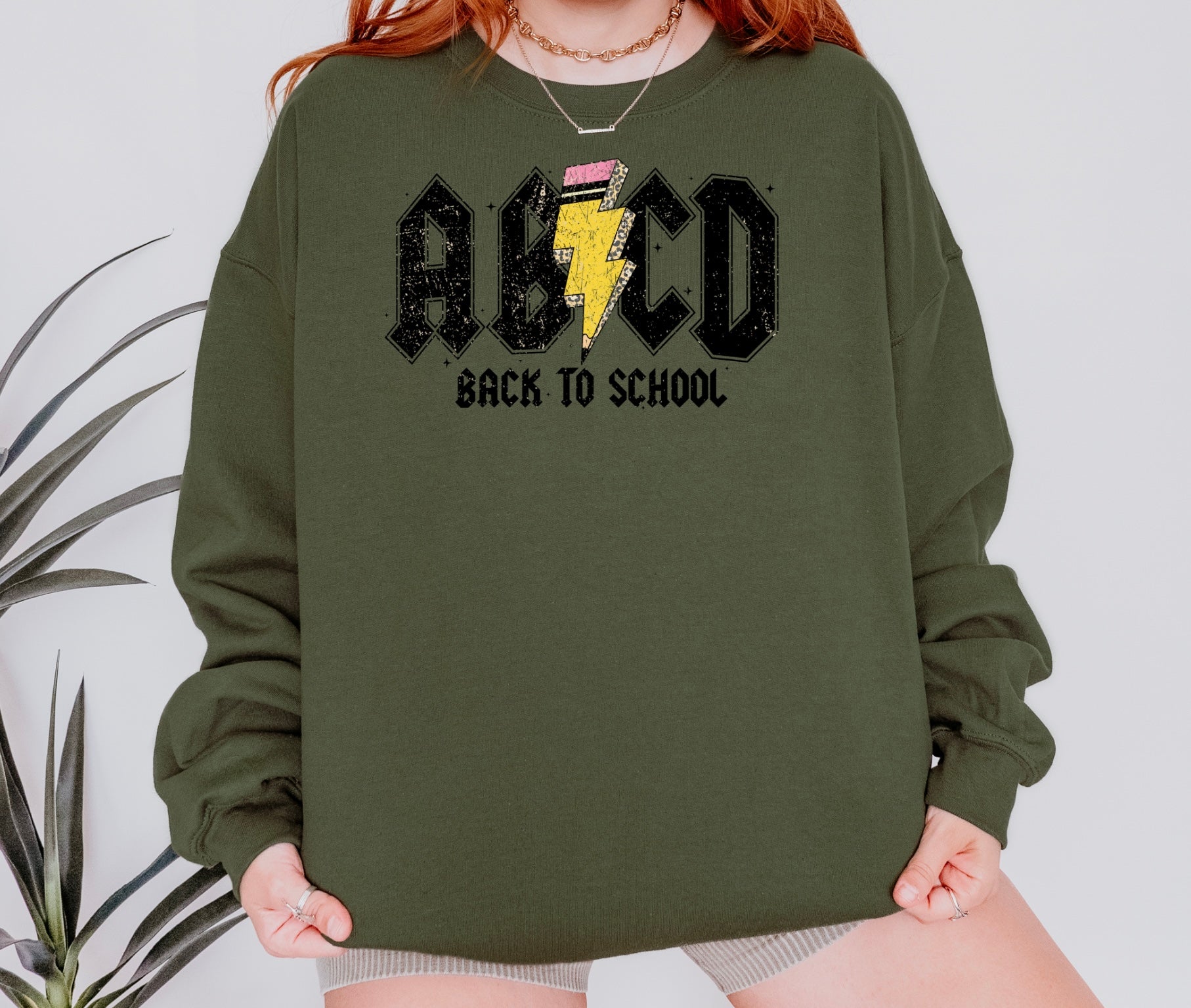 ABCD Back To School Crew Neck Sweatshirt
