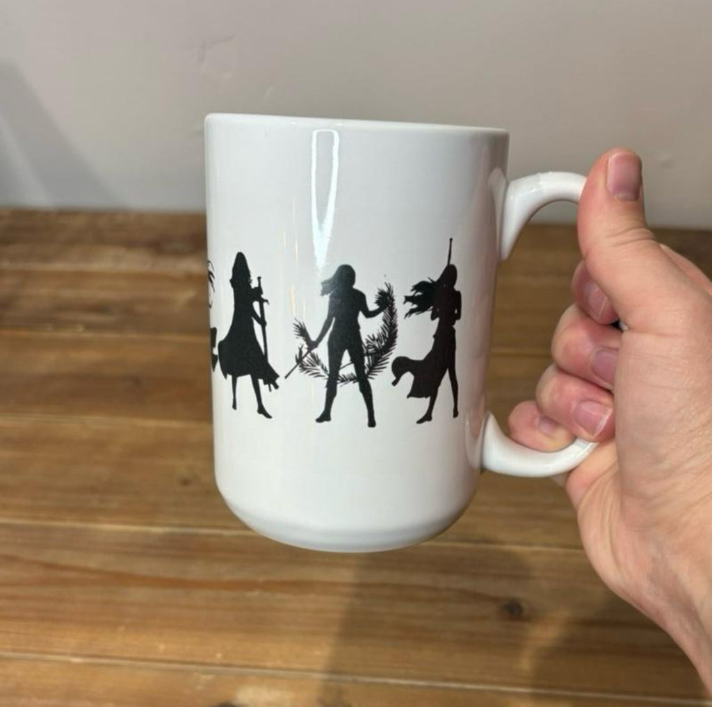 Throne of Glass Aelin Galathynius Silhouette Mug (No Text)