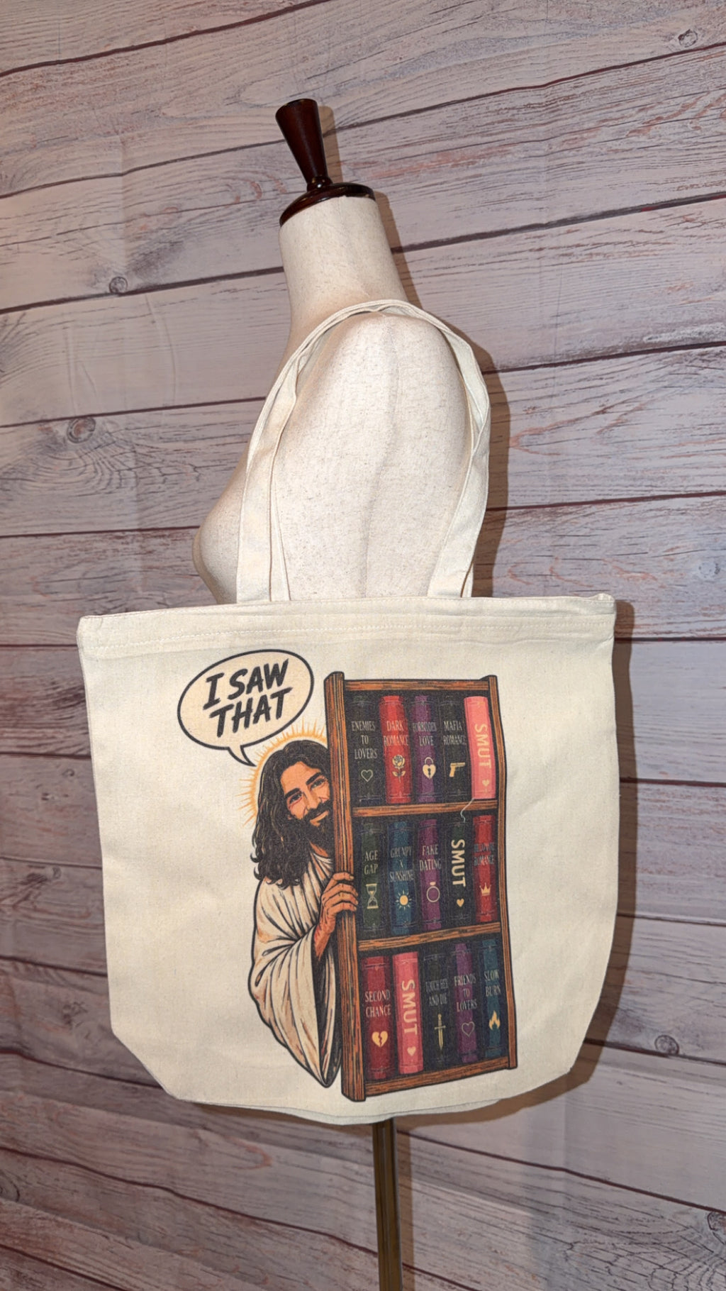 Jesus Reading Tote Bag