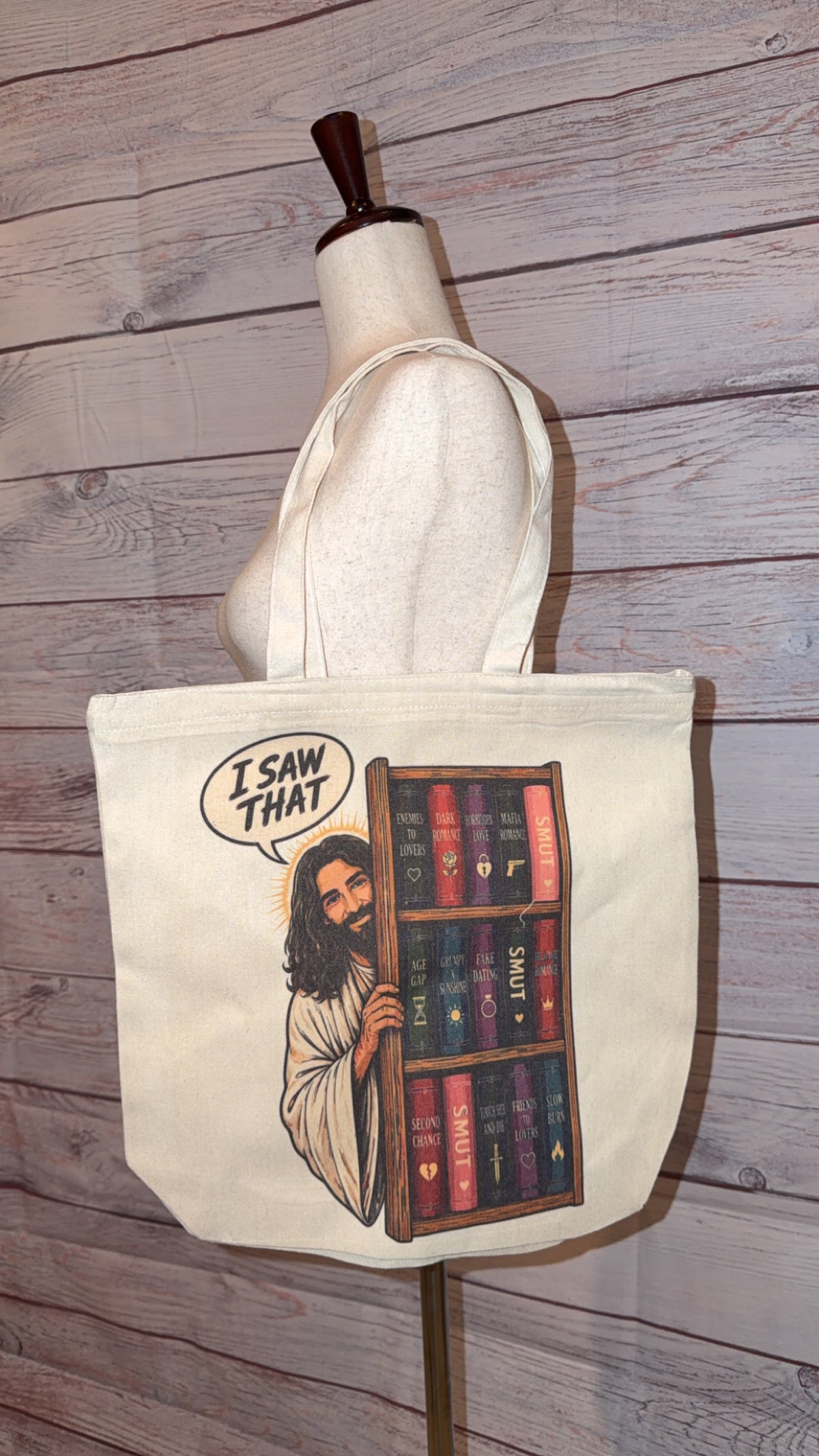 Jesus Reading Tote Bag