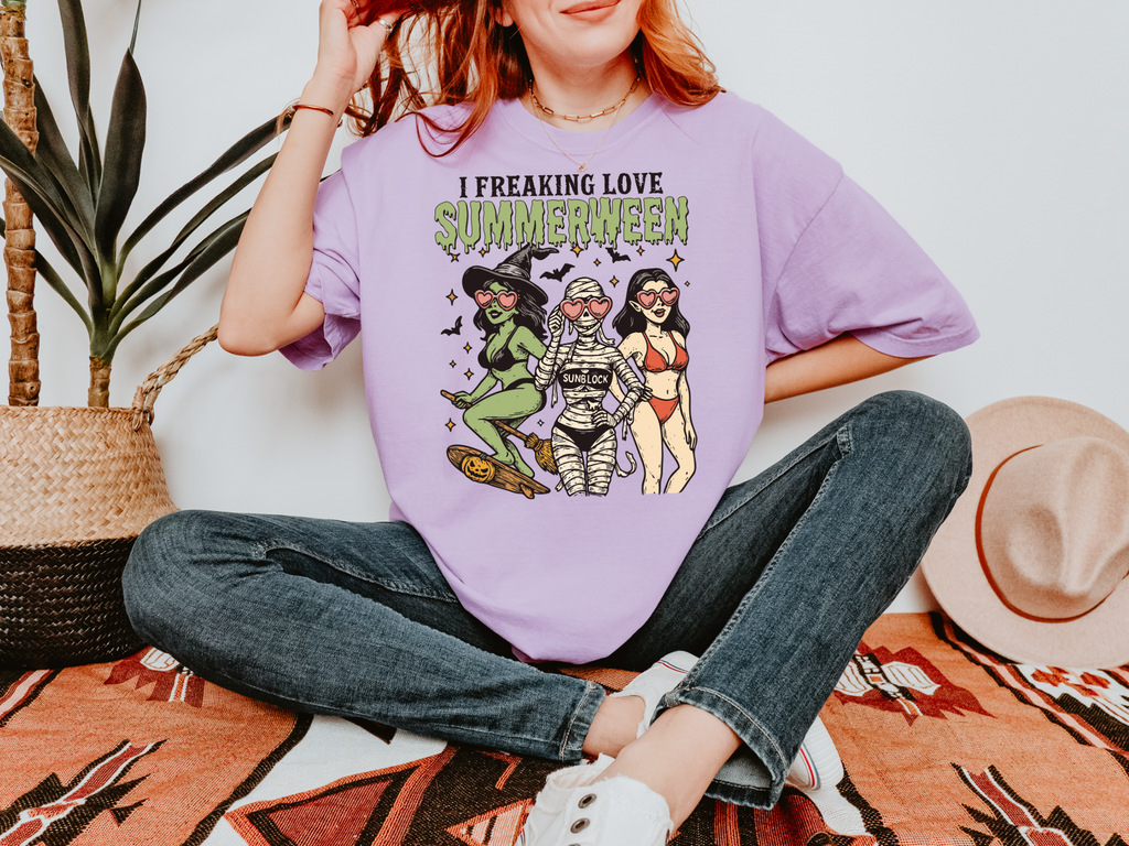 I Freaking Love Summerween - Comfort Colors Tshirt