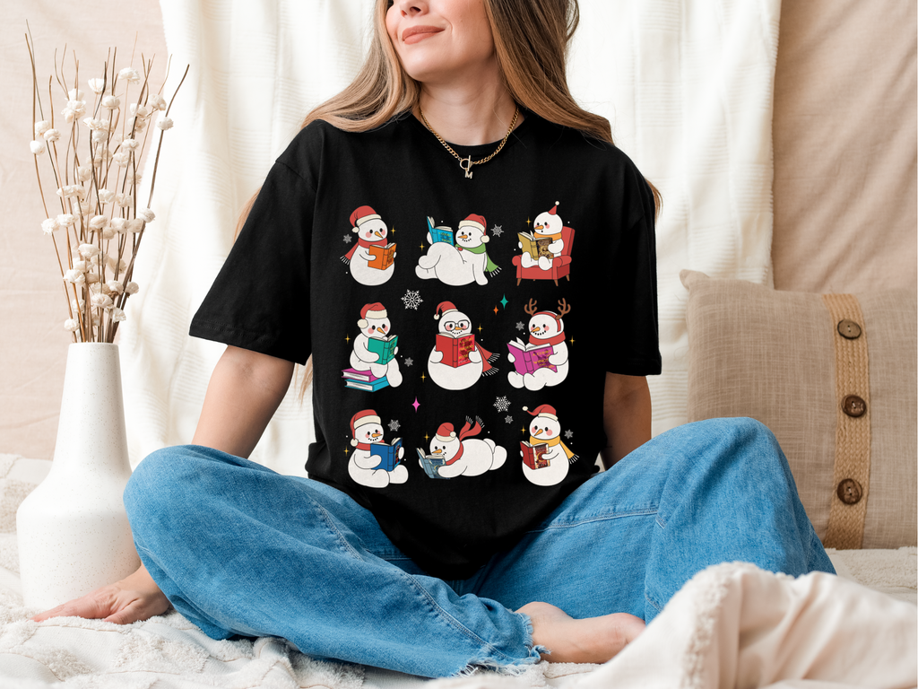 SJM Snowmen Holiday Comfort Colors Tshirt