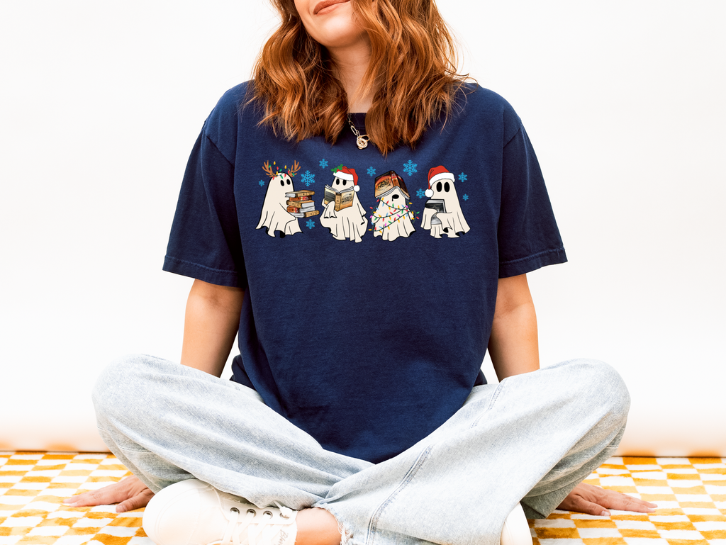 Fourth Wing Holiday Ghosts Comfort Colors Tshirt