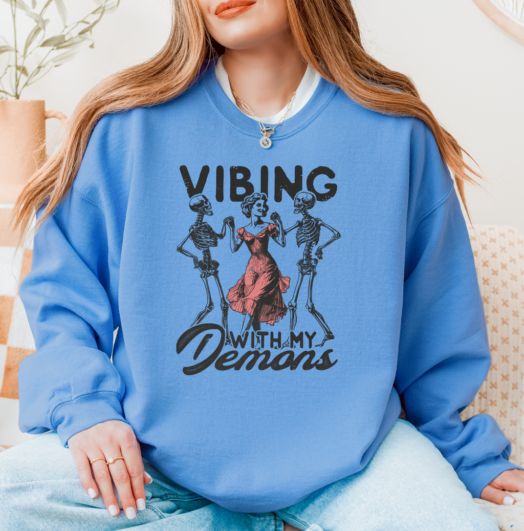 Vibing With My Demons Crew Neck