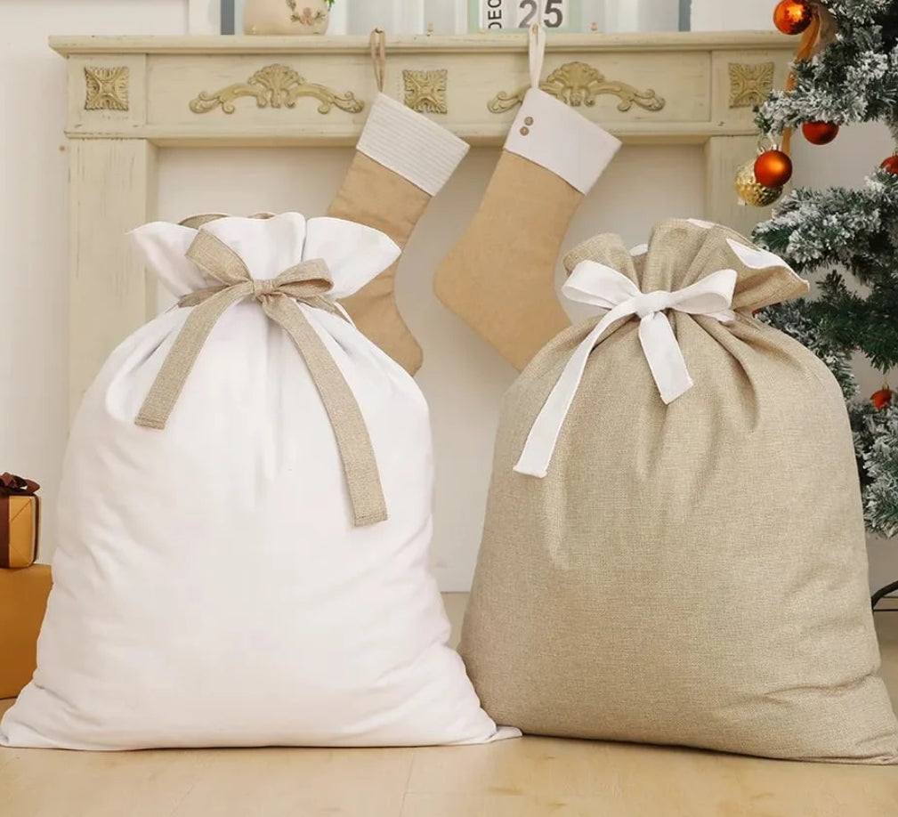 Custom Embroidered Santa Bags