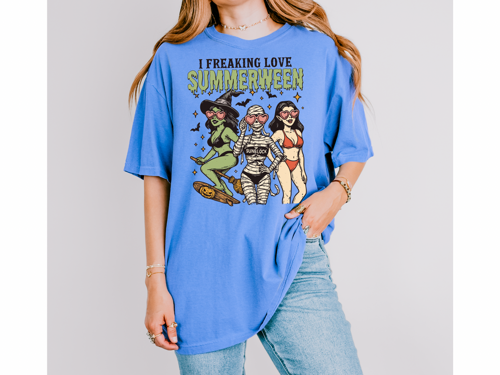 I Freaking Love Summerween - Comfort Colors Tshirt