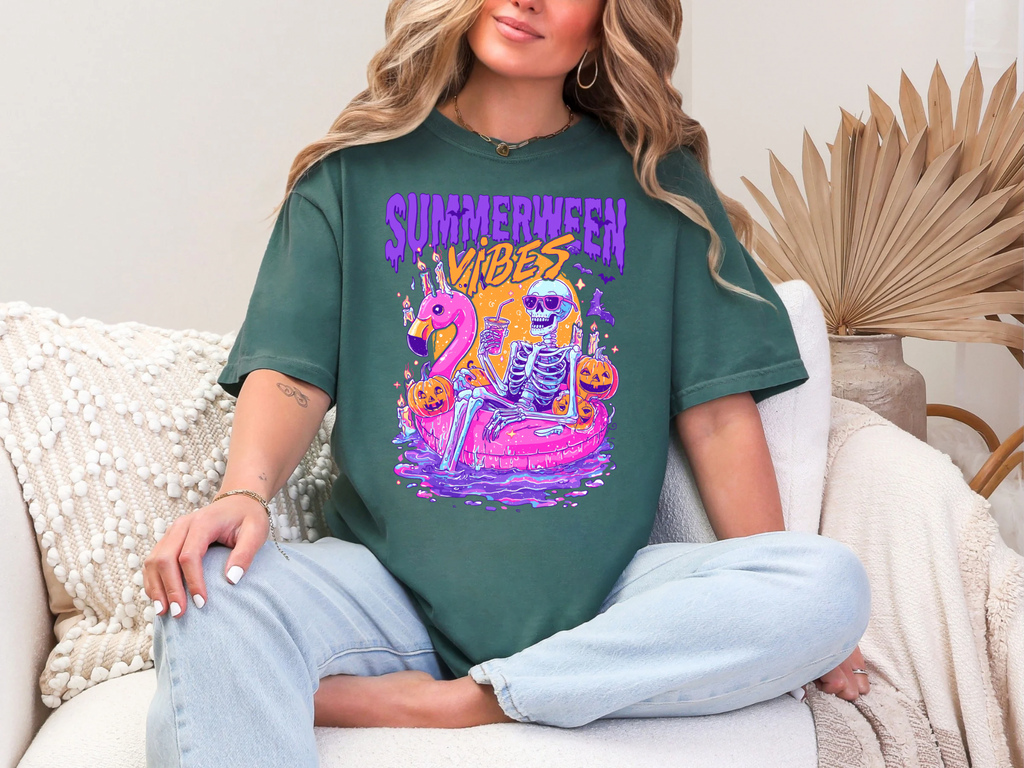 Summerween Vibes Comfort Colors Tshirt