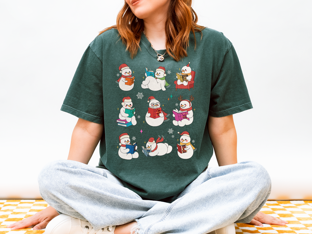 SJM Snowmen Holiday Comfort Colors Tshirt