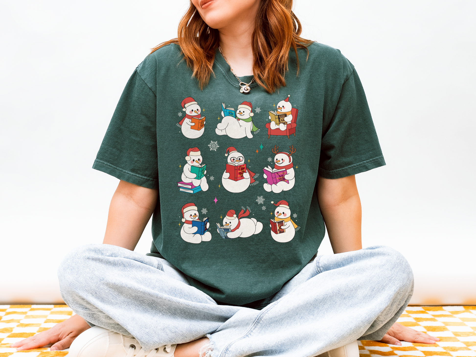 SJM Snowmen Holiday Comfort Colors Tshirt