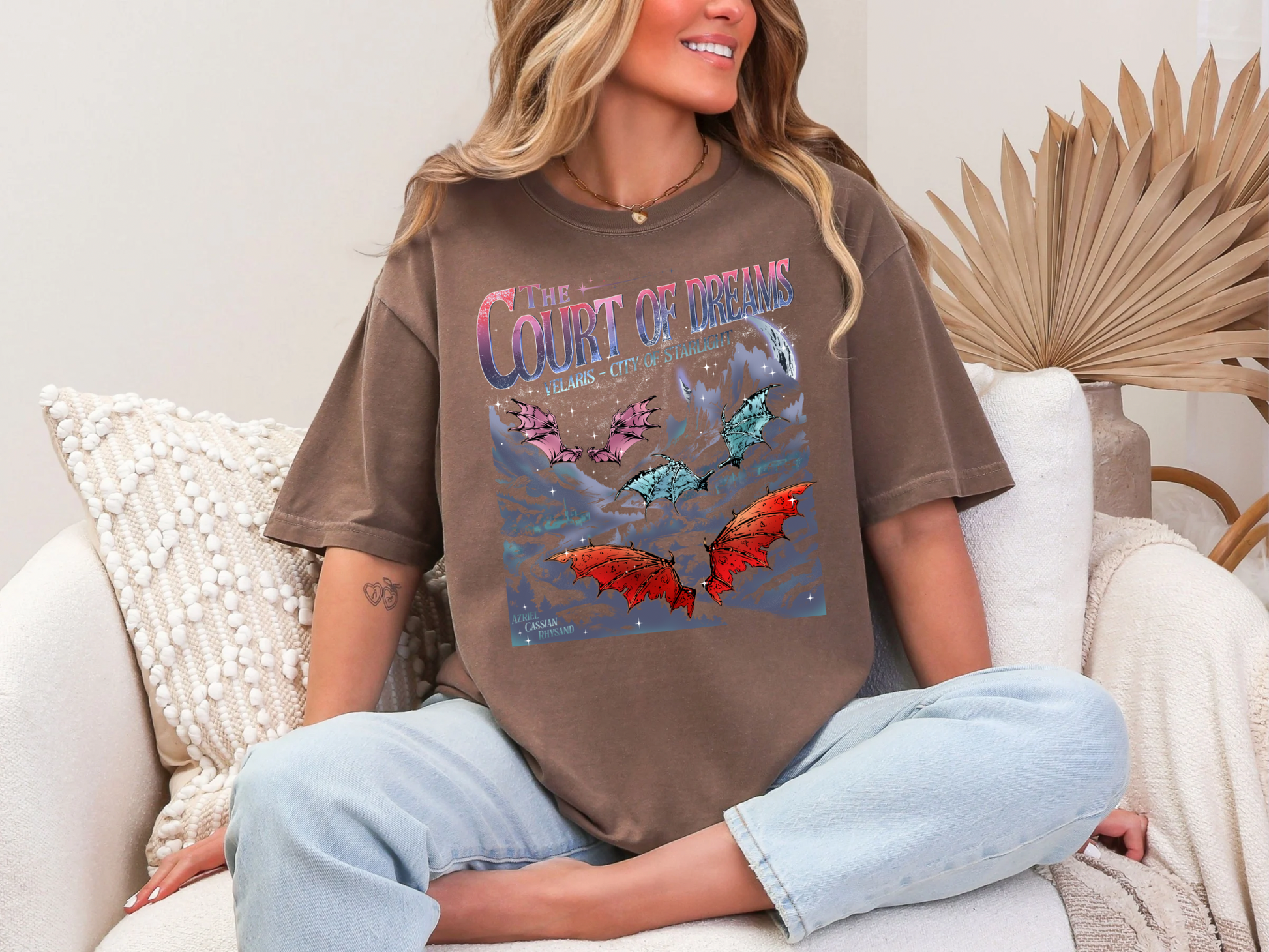 Court of Dreams ACOTAR Comfort Colors Bookish Tshirt