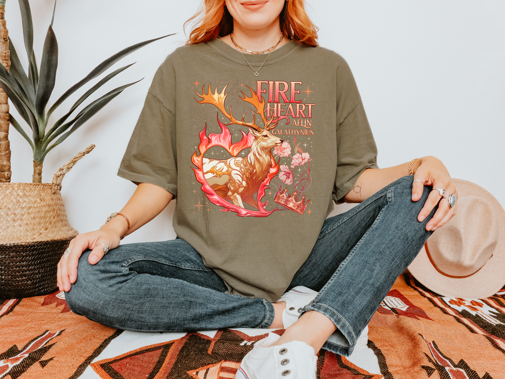 Fireheart - Throne of Glass - Comfort Colors Bookish Tshirt