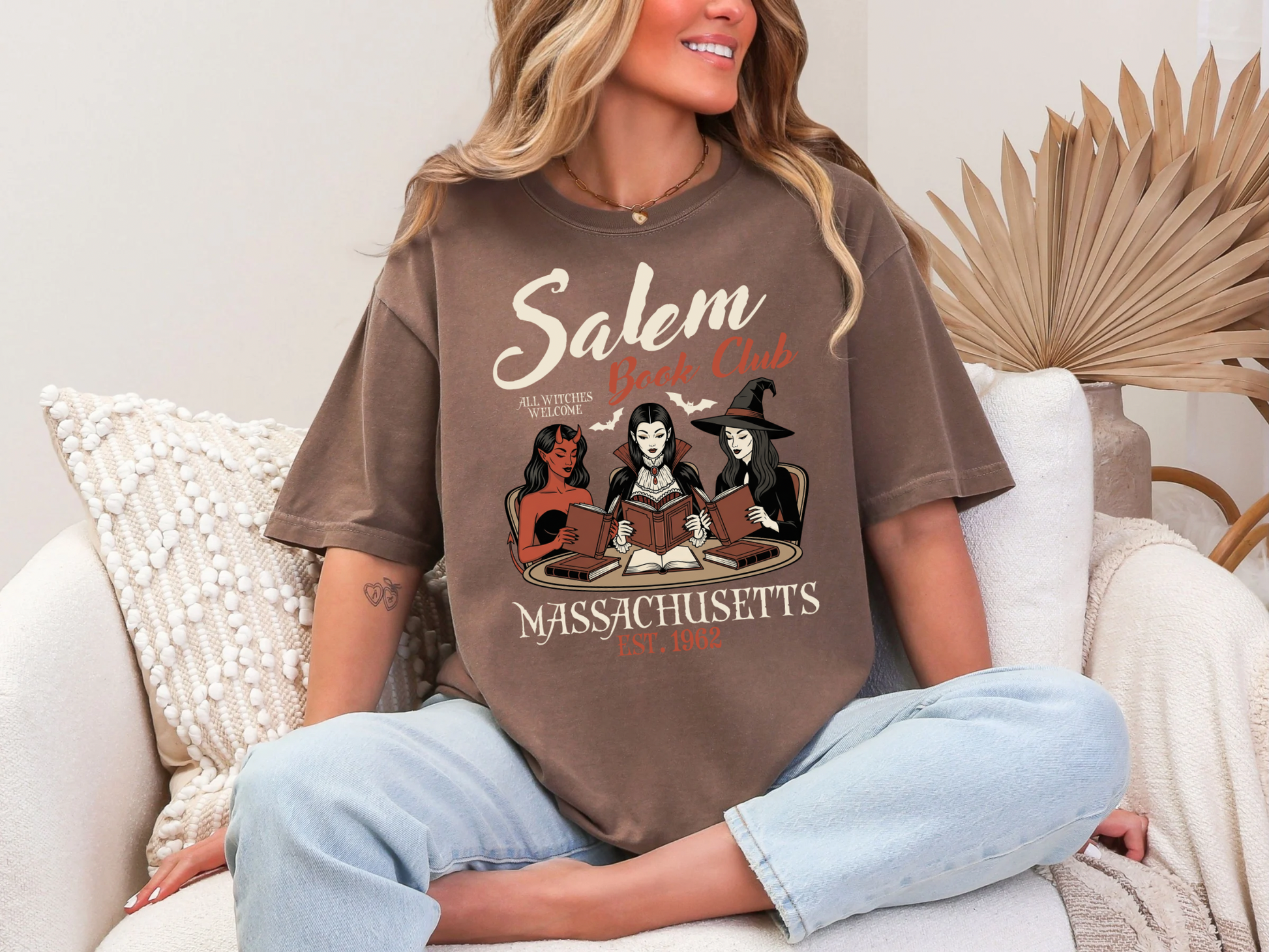 Salem Book Club Comfort Colors Tshirt