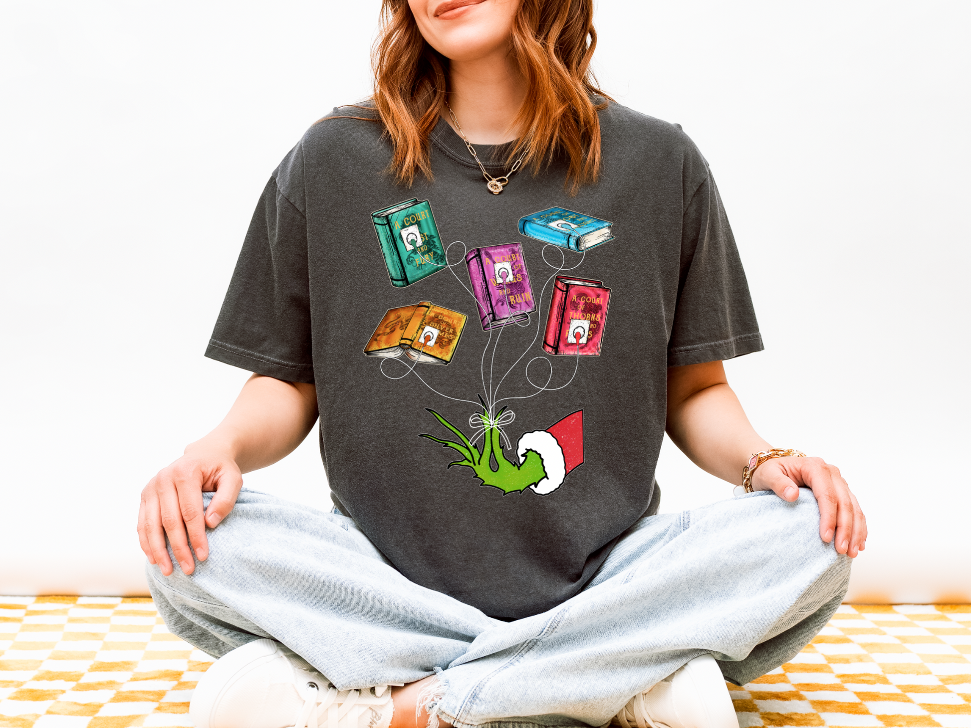 ACOTAR Grinch Comfort Colors Christmas Tshirt