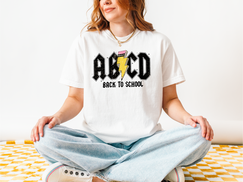 ABCD Back To School Comfort Colors Tshirt