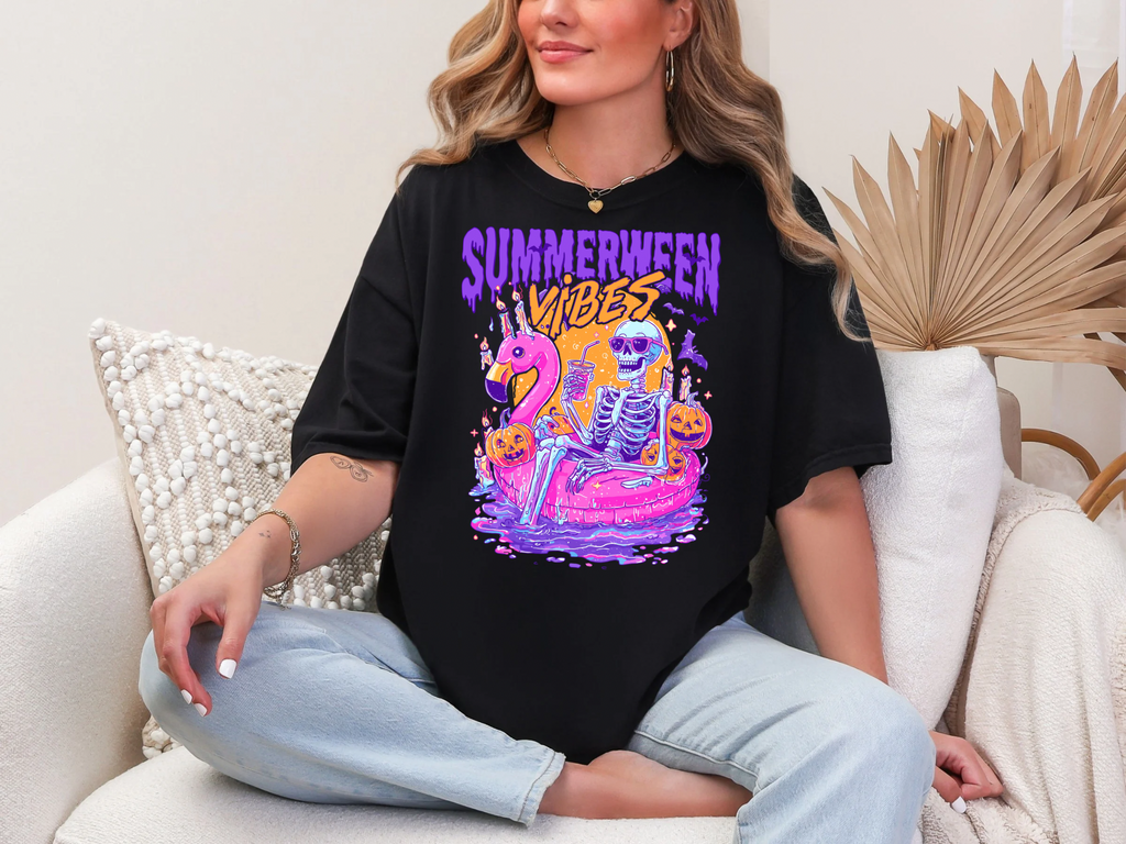 Summerween Vibes Comfort Colors Tshirt