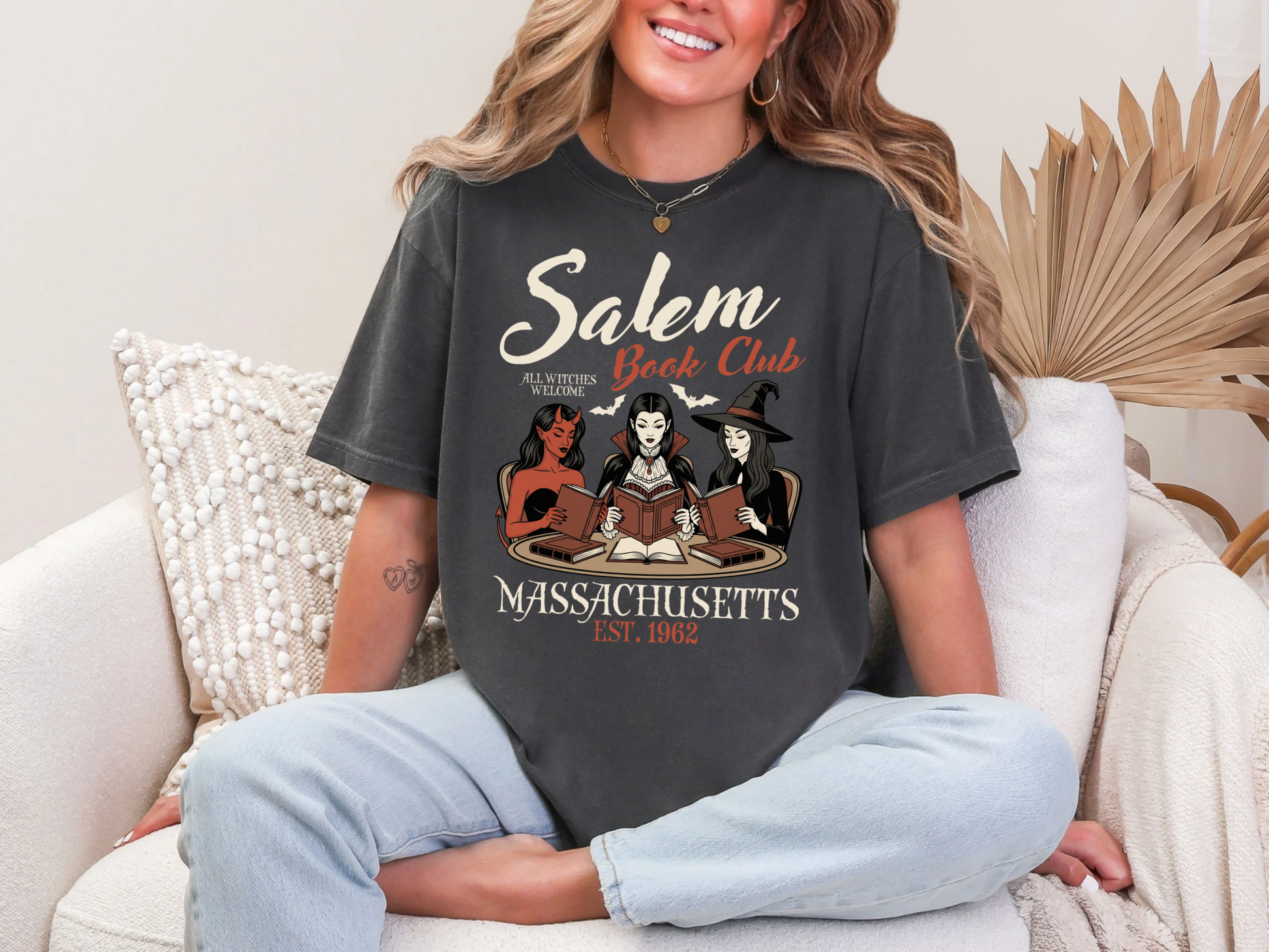 Salem Book Club Comfort Colors Tshirt