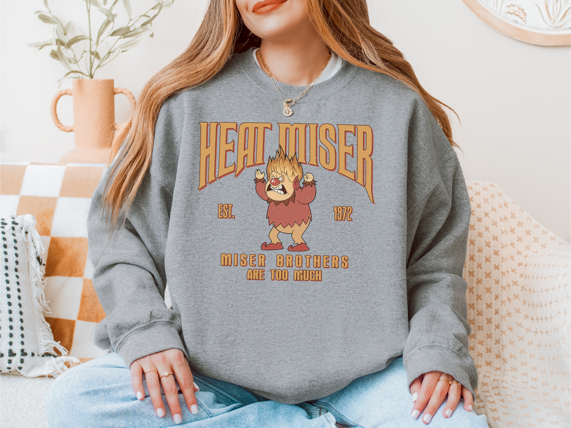 Heat Miser Brother Christmas Crew Neck Sweatshirt