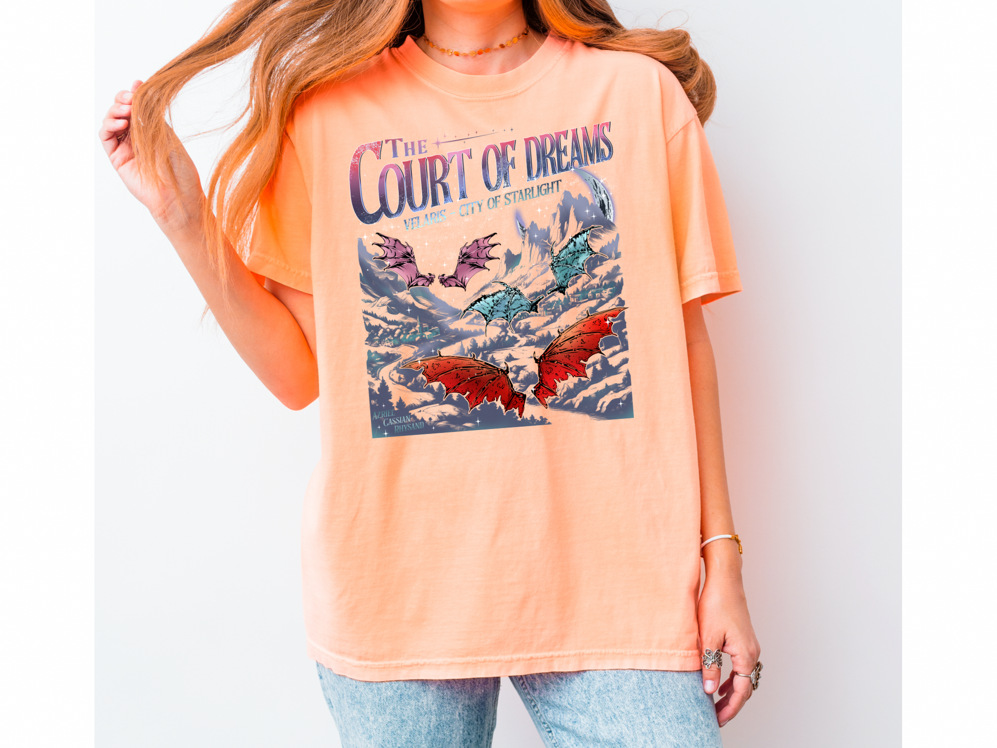 Court of Dreams ACOTAR Comfort Colors Bookish Tshirt
