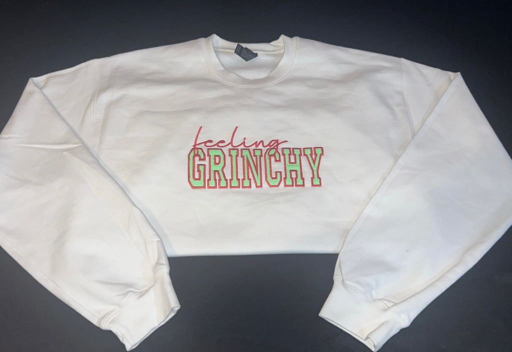 Feeling Grinchy Christmas Crew Neck Sweatshirt