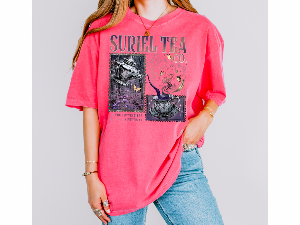 Suriel Tea Co. ACOTAR Comfort Colors Bookish Tshirt