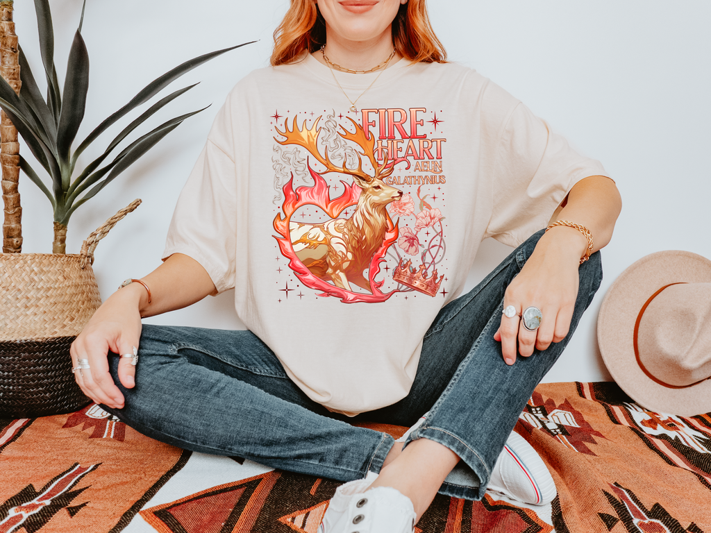 Fireheart - Throne of Glass - Comfort Colors Bookish Tshirt