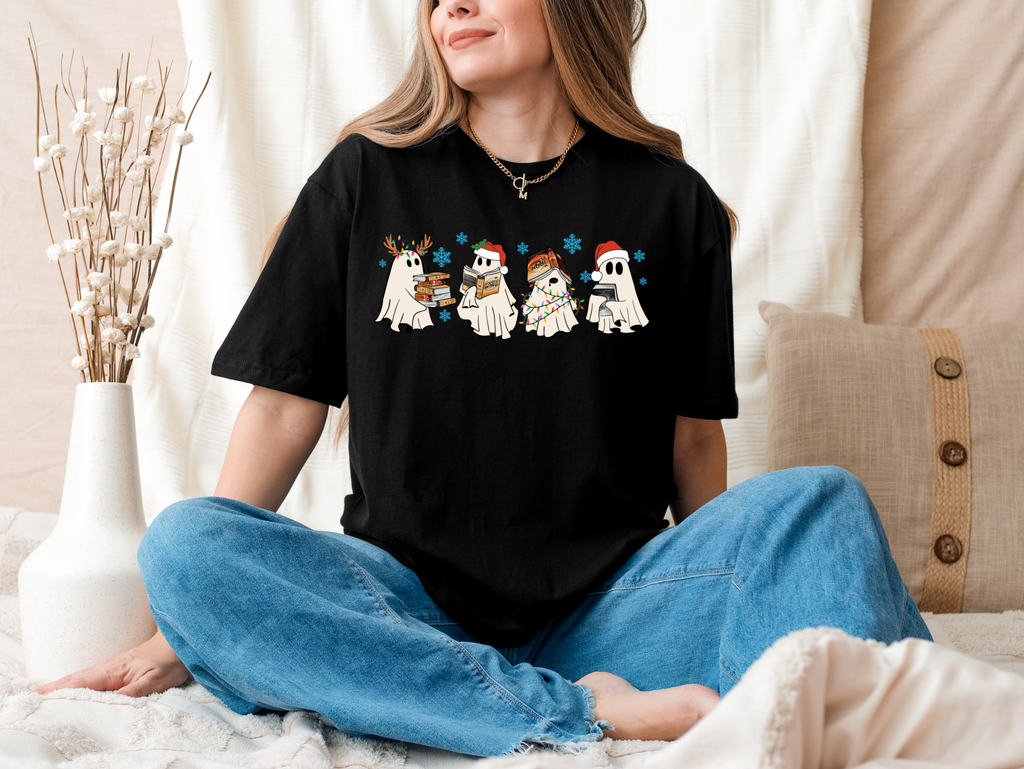 Fourth Wing Holiday Ghosts Comfort Colors Tshirt