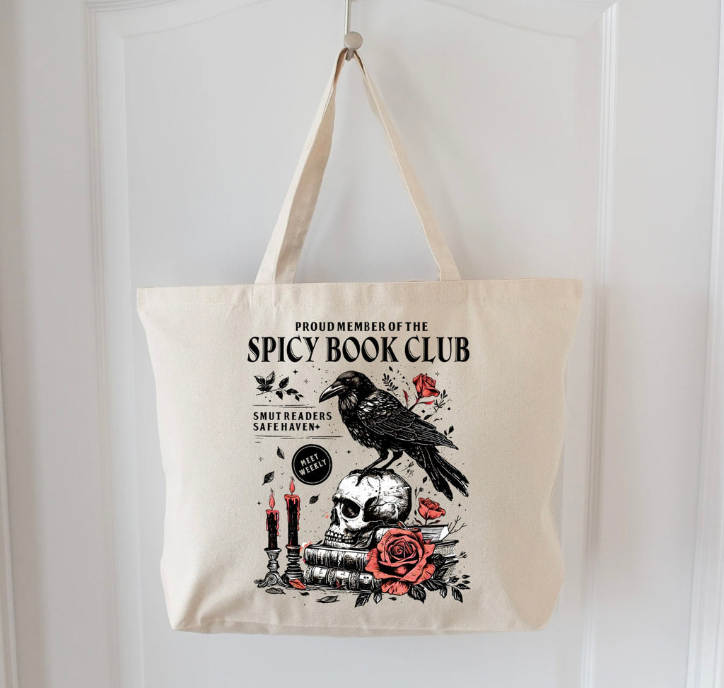 Spicy Book Club Dark Romance Tote Bag