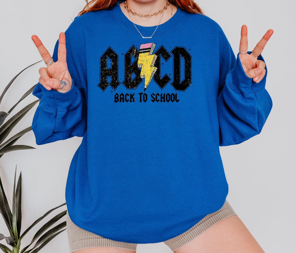 ABCD Back To School Crew Neck Sweatshirt
