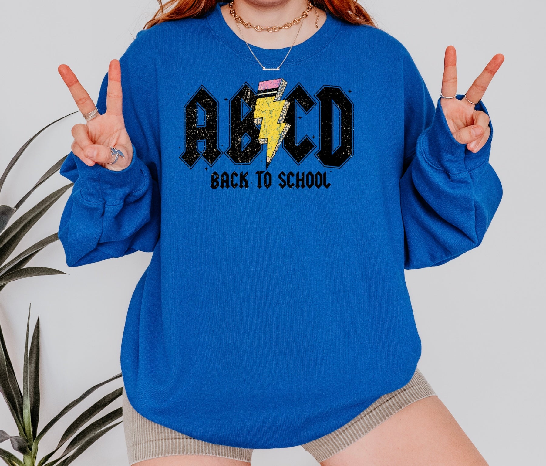 ABCD Back To School Crew Neck Sweatshirt
