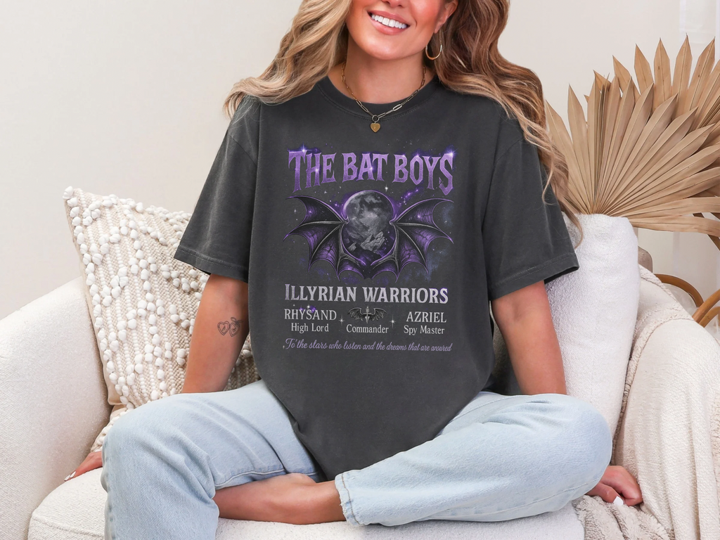 The Bat Boys - ACOTAR - Comfort Colors Bookish Tshirt