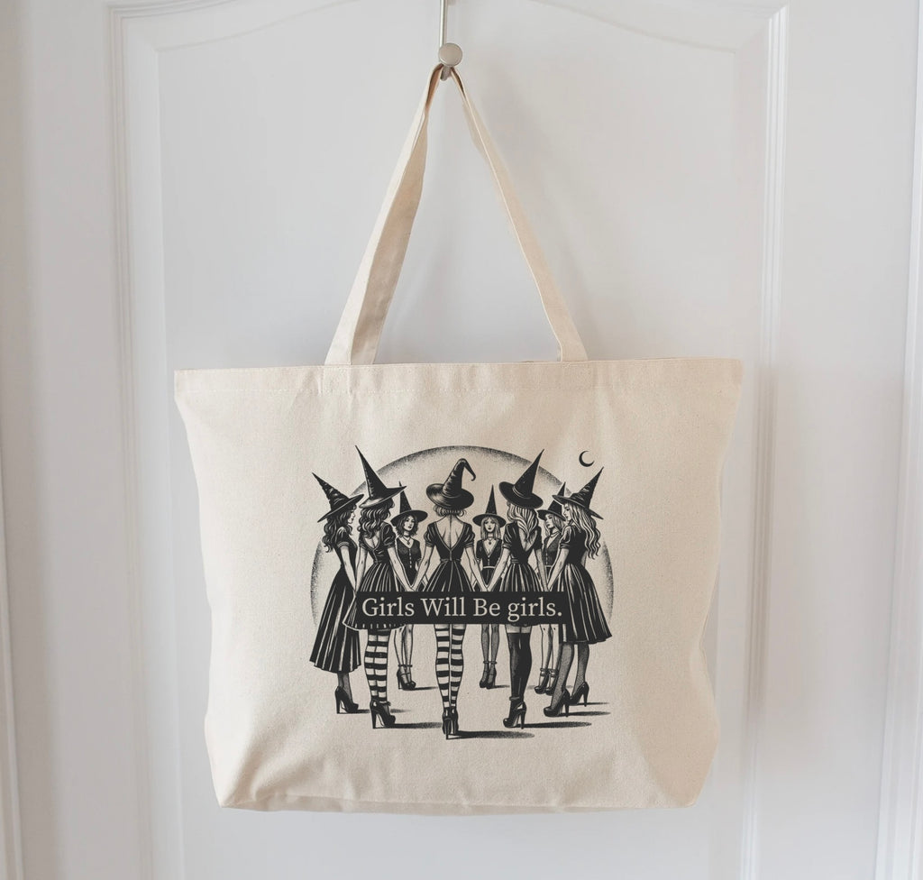 Girls will be girls - Witches - Halloween Tote Bag