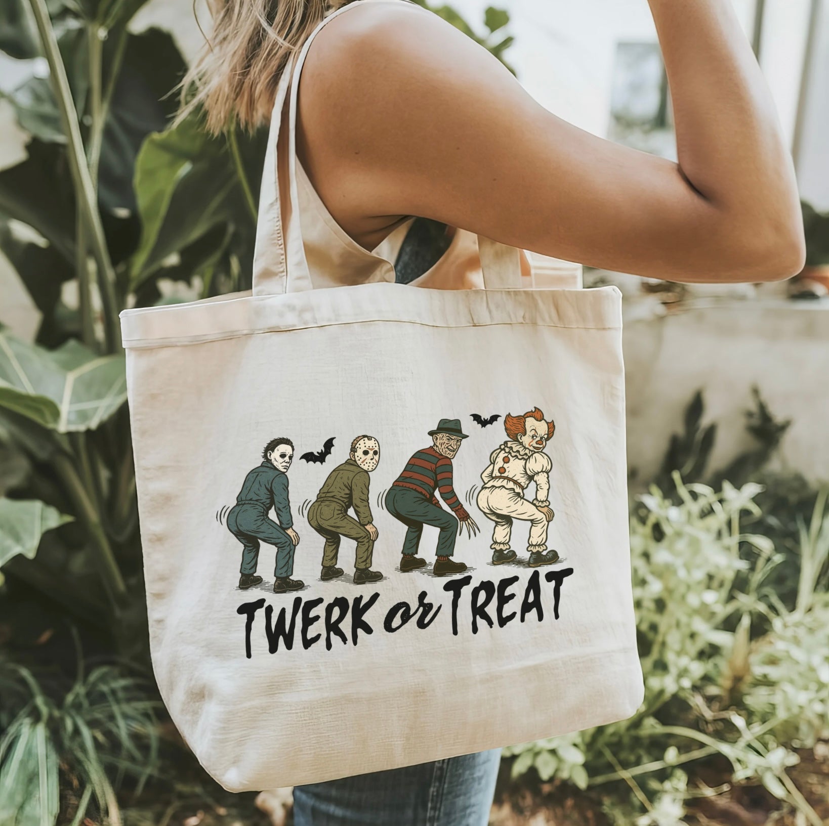 Twerk or Treat Halloween Tote Bag