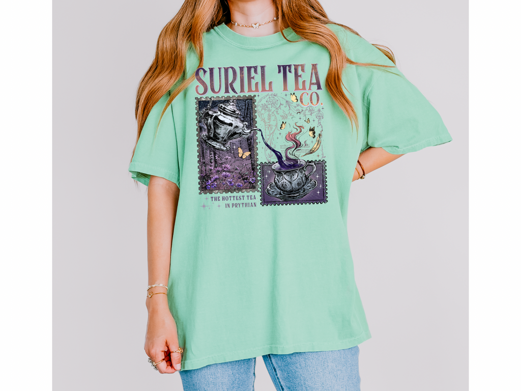 Suriel Tea Co. ACOTAR Comfort Colors Bookish Tshirt