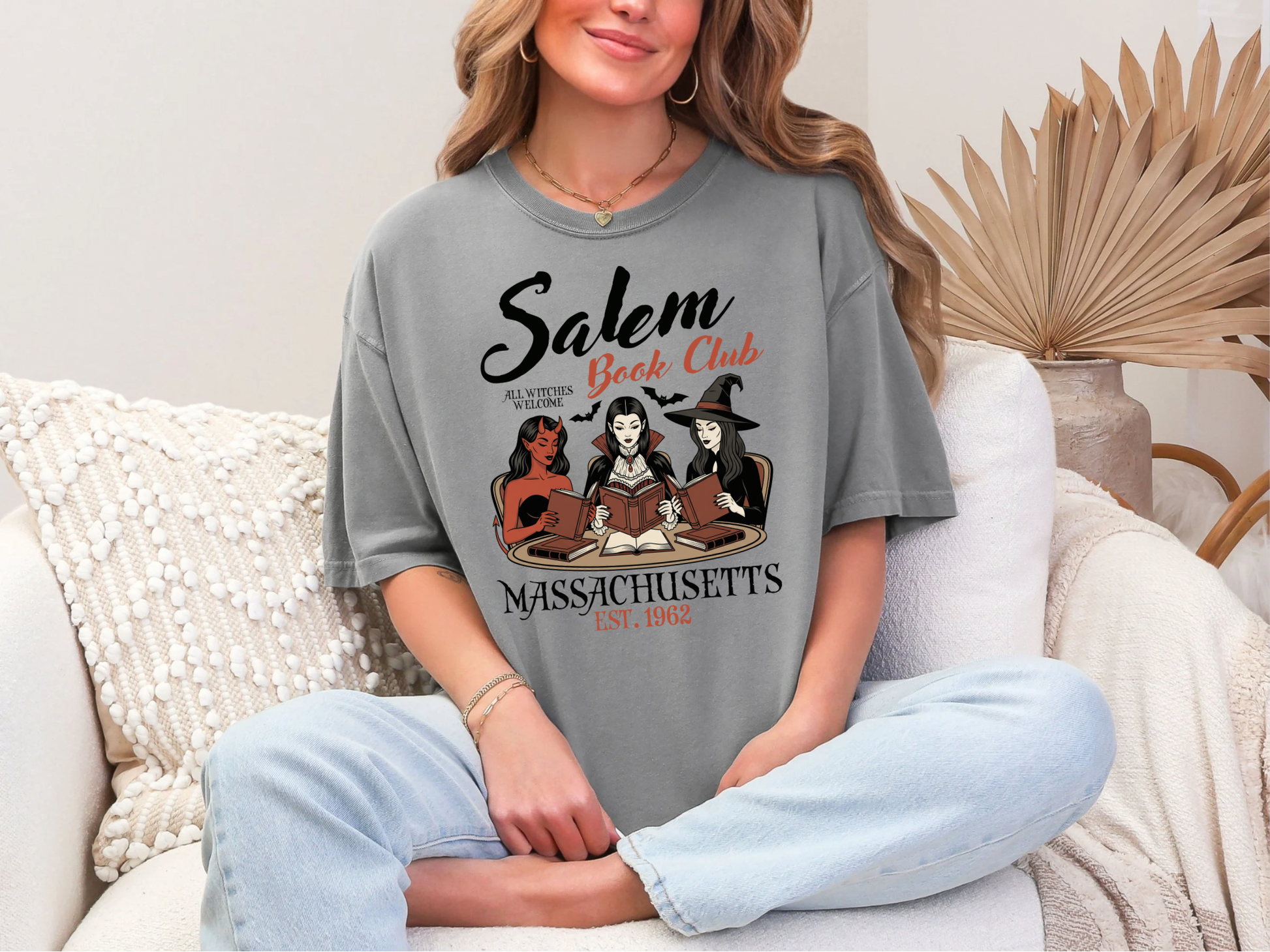 Salem Book Club Comfort Colors Tshirt