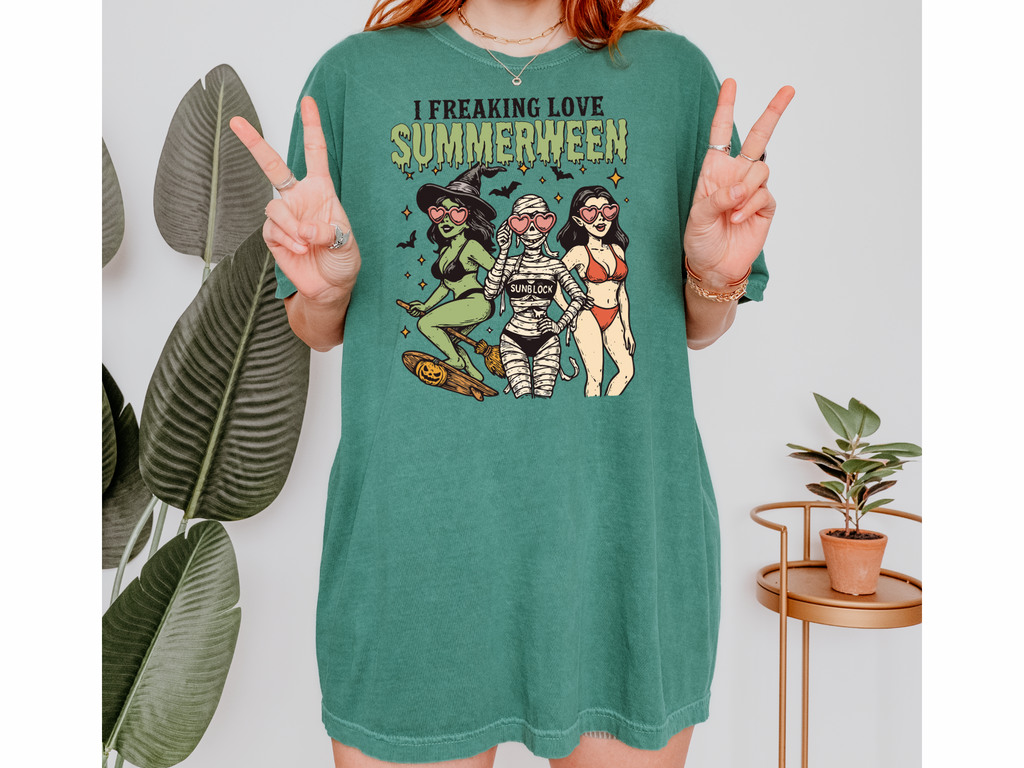 I Freaking Love Summerween - Comfort Colors Tshirt