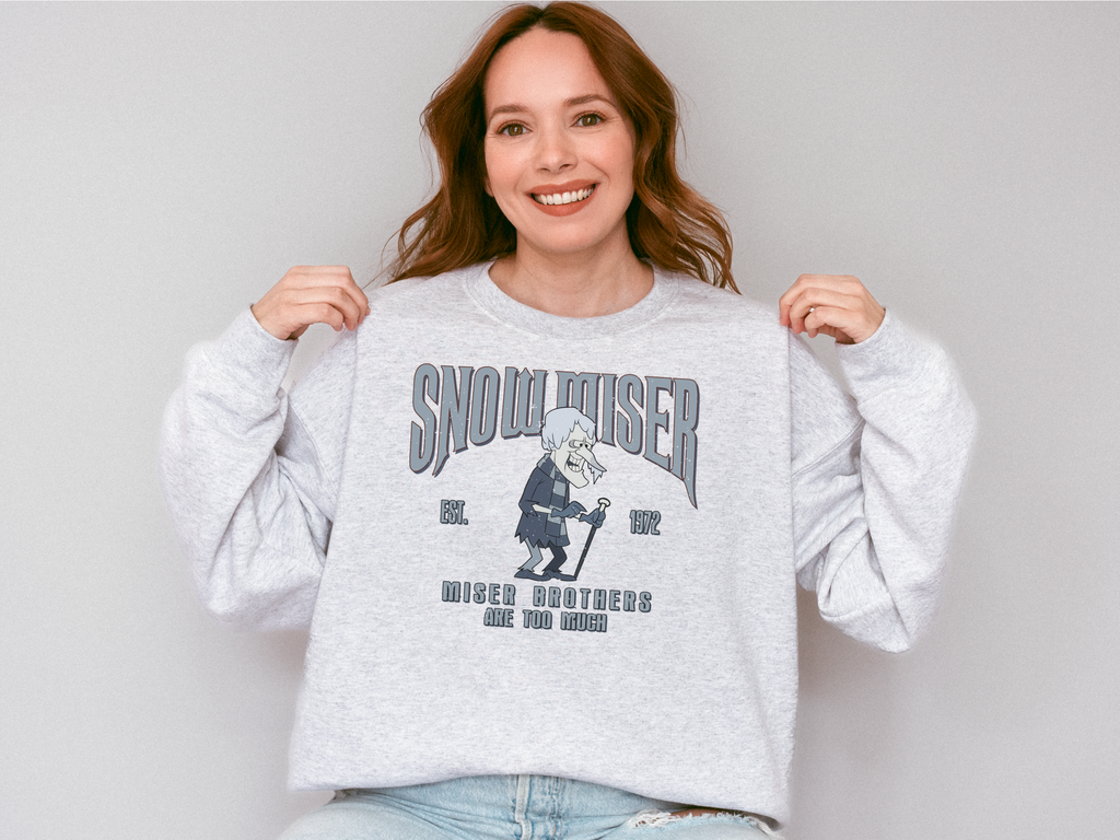 Snow Miser Brother Christmas Crew Neck Sweatshirt