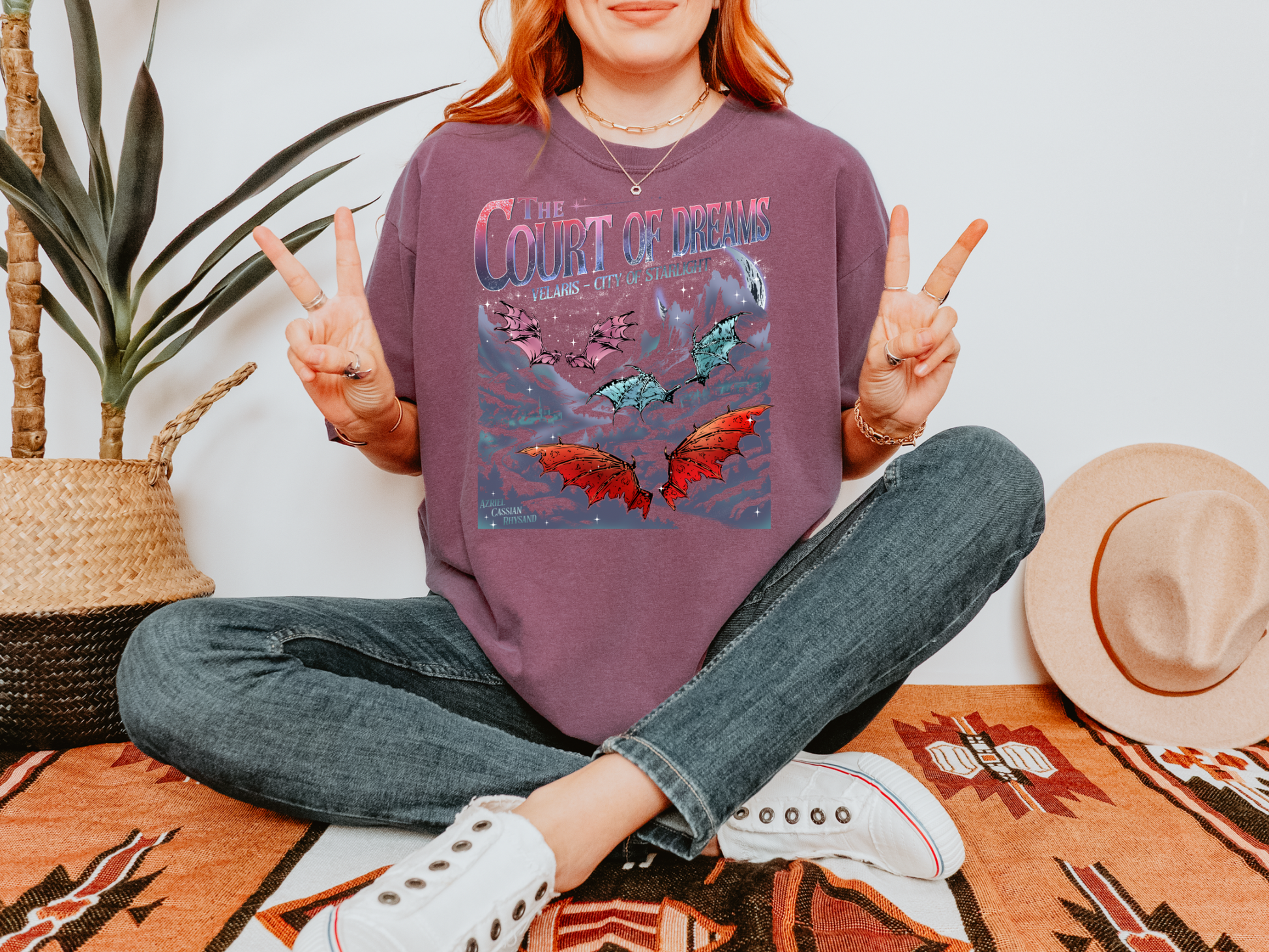 Court of Dreams ACOTAR Comfort Colors Bookish Tshirt