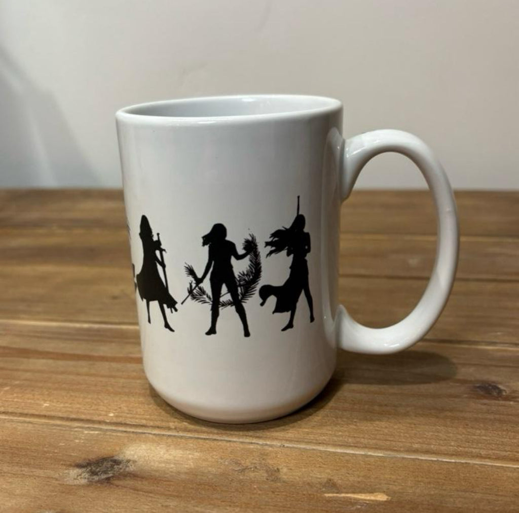 Throne of Glass Aelin Galathynius Silhouette Mug (No Text)