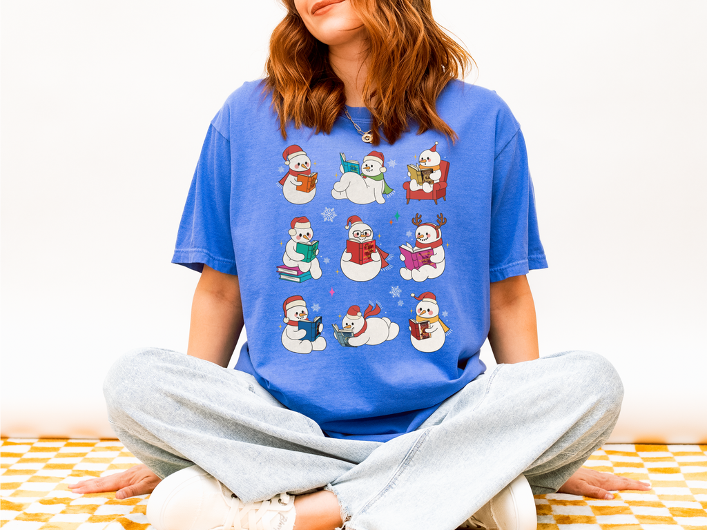 SJM Snowmen Holiday Comfort Colors Tshirt