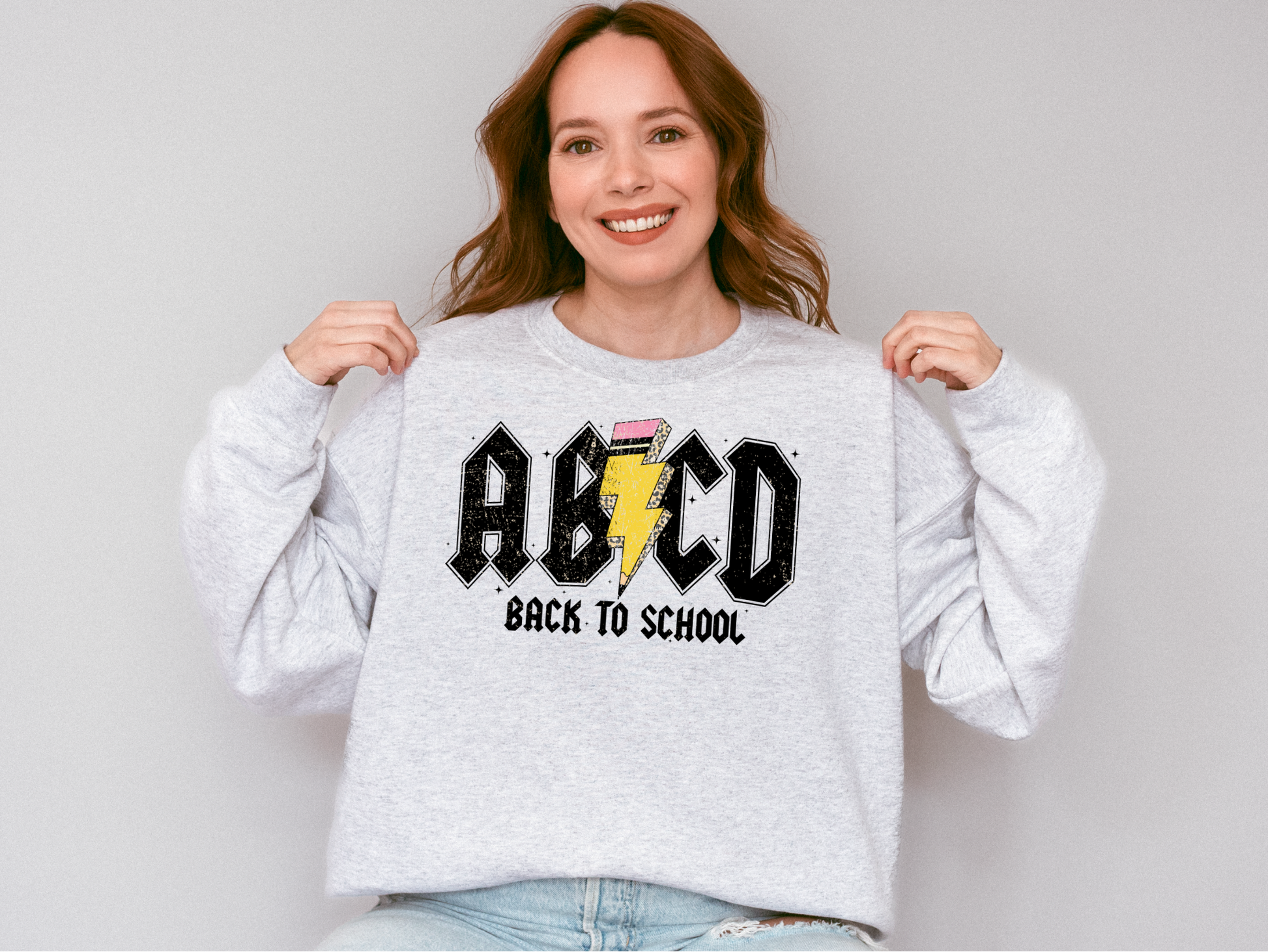 ABCD Back To School Crew Neck Sweatshirt