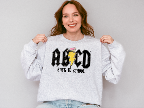 ABCD Back To School Crew Neck Sweatshirt