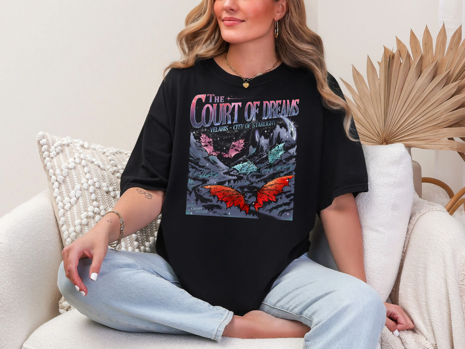 Court of Dreams ACOTAR Comfort Colors Bookish Tshirt