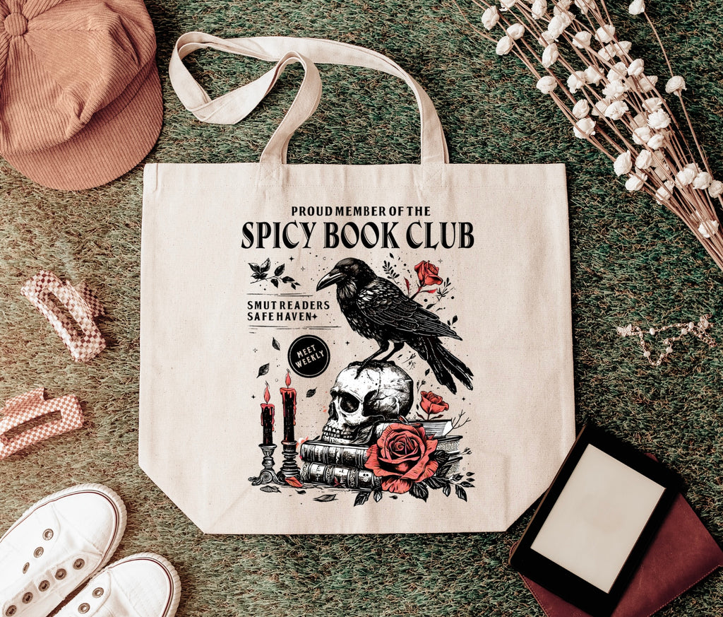 Spicy Book Club Dark Romance Tote Bag
