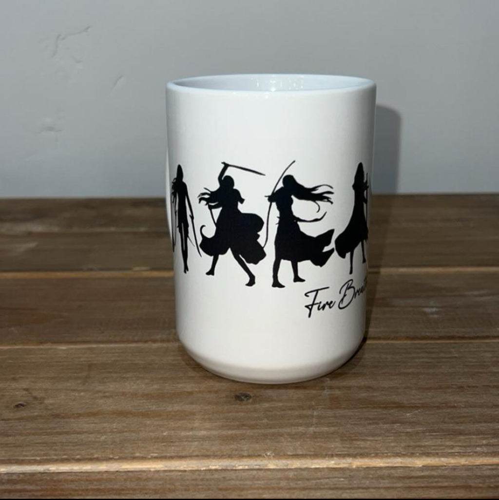 Throne of Glass Aelin Galathynius Silhouette Mug “Fire Breathing Bitch Queen”